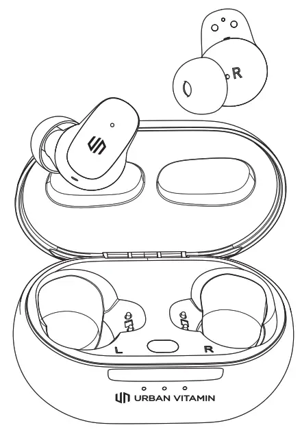 URBAN VITAMIN P329.703 Gilroy Earbuds