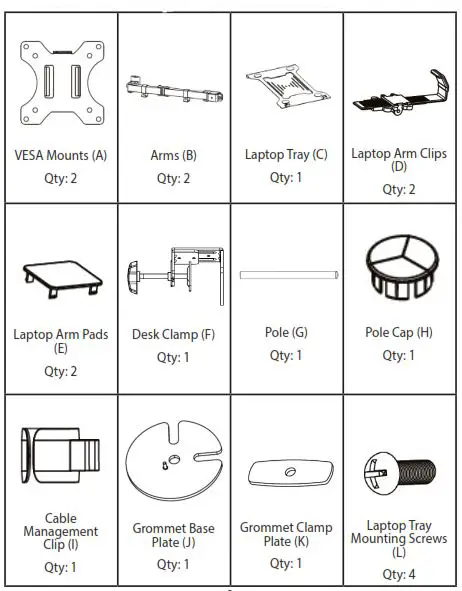 StarTech A2-LAPTOP-DESK-MOUNT Articulating Monitor Arm and Laptop Holder 3