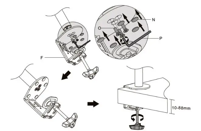 StarTech A2-LAPTOP-DESK-MOUNT Articulating Monitor Arm and Laptop Holder 6