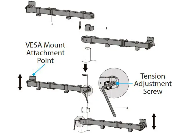 StarTech A2-LAPTOP-DESK-MOUNT Articulating Monitor Arm and Laptop Holder 8