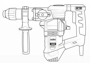 ozito RHD-1550 1500W Rotary Hammer Drill Kit - Figure 1