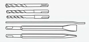 ozito RHD-1550 1500W Rotary Hammer Drill Kit - Figure 3