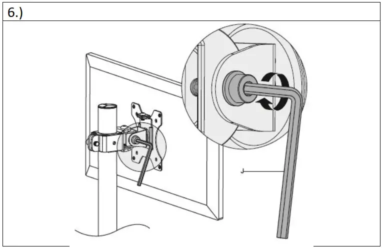 DIGITUS DA 90437 Universal Monitor Mount - Mounting Instruction 7