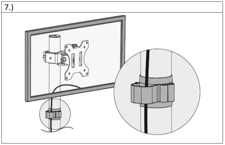 DIGITUS DA 90437 Universal Monitor Mount - Mounting Instruction 8
