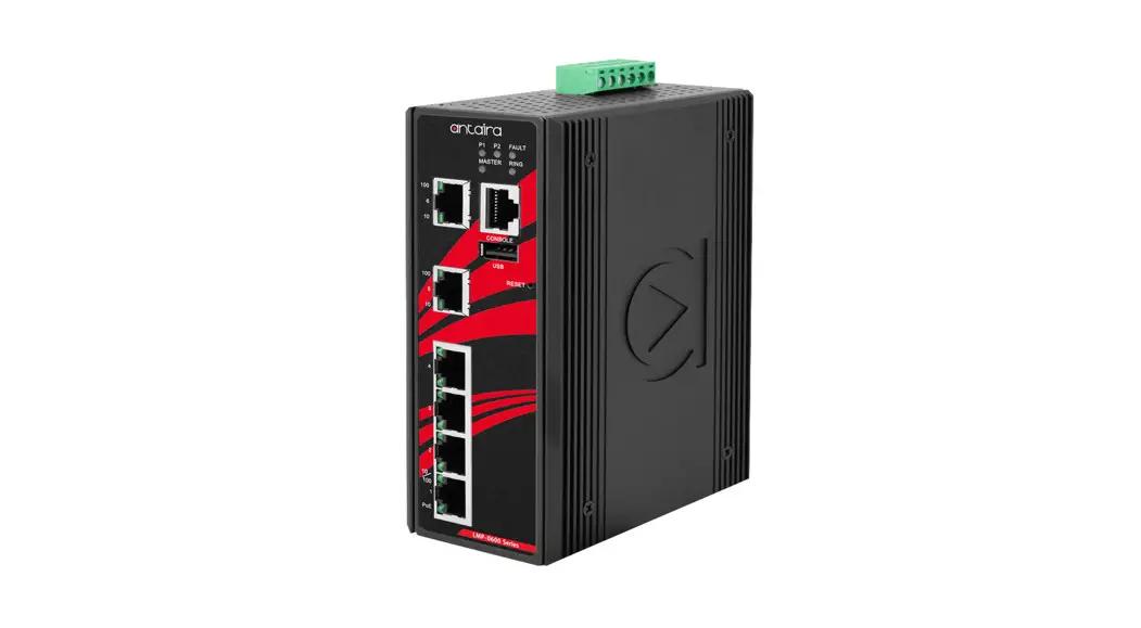 Antaira Lmp-0600-v2 Series 6-port Industrial Poe Plus Managed Ethernet Switch User Guide