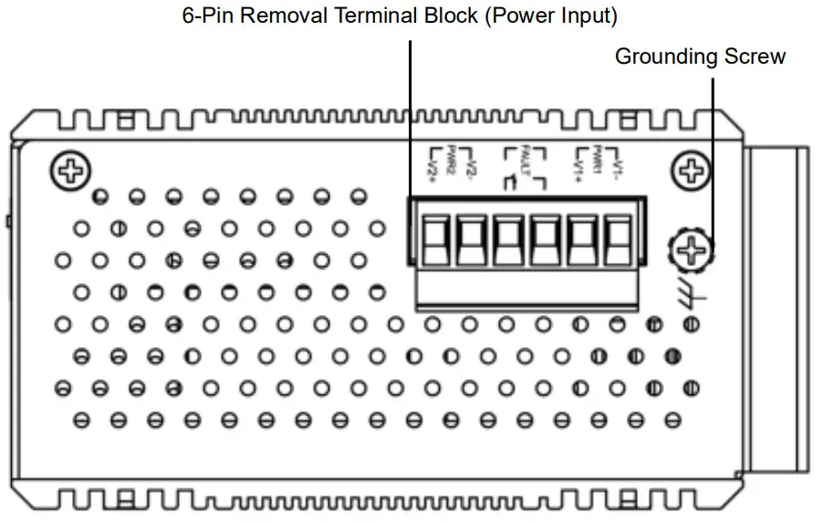 antaira LMP 0600 V2 Series 6 Port Industrial PoE Plus Managed Ethernet Switch - Figure 1