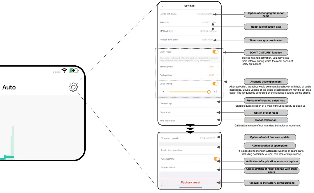 NAVAGGIO ETA222890000 Robot Vacuum Cleaner Black - fig 1