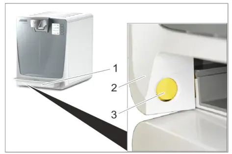 KARCHER WPD 200 Basic Water Dispenser - Open the device door