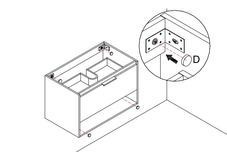 tunuo-JMJ-BCB-43-Wall-Mount-Bath-Vanity-in-Imitative-Oak-with-White-Ceramic-Top-with-White-Basin-fig-10