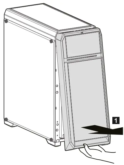 Removing the front panel