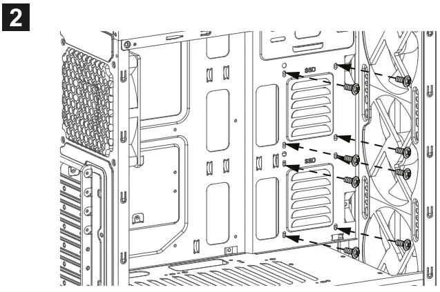 Mounting the 2.5" SSD / HDD