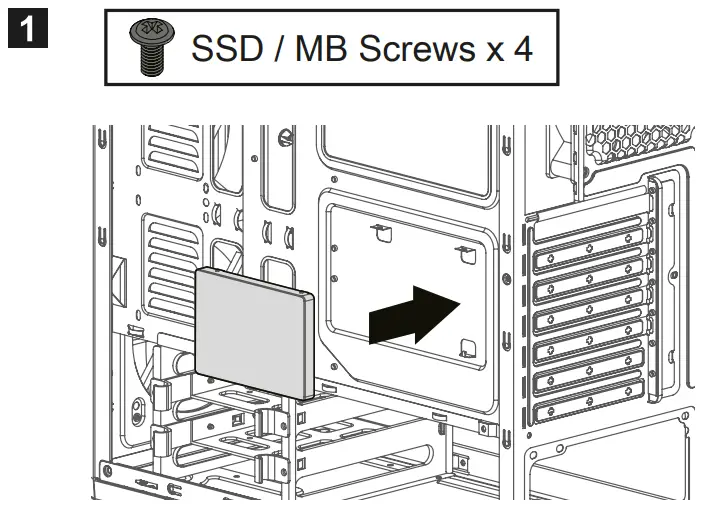 Mounting the 2.5" SSD / HDD