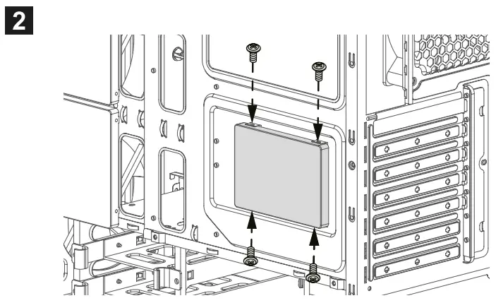 Mounting the 2.5" SSD / HDD