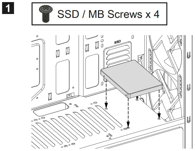 Mounting the 2.5" SSD / HDD
