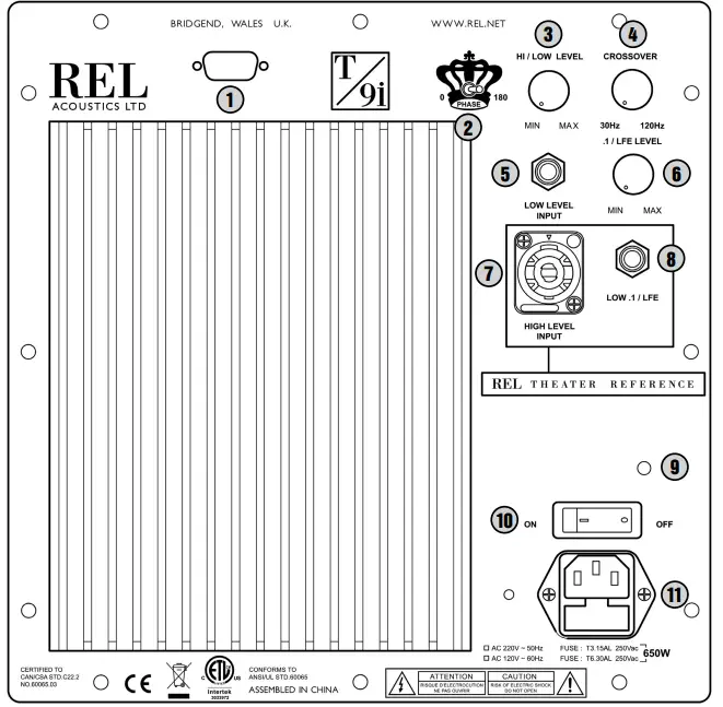 REL Acoustics T-7i Black Subwoofer (1)