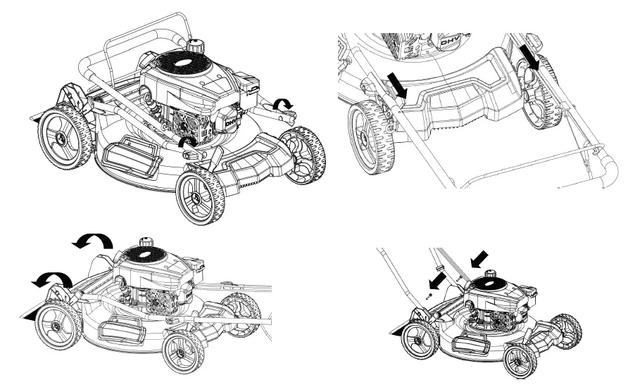 PowerSmart-DB2321PR 21- 3-in-1-Gas-Push-Lawn-Mower-12