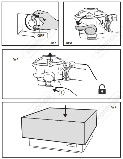 VonHaus 2500555 Concrete-Effect Square Gas Fire Pit-fig6