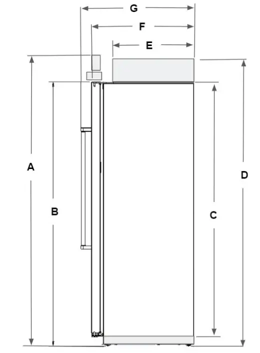 JENNAIR JBSS42E22L00 42 Inch Stainless Steel Built-In Side-By-Side Refrigerator with External Ice And Water Dispenser fig 6