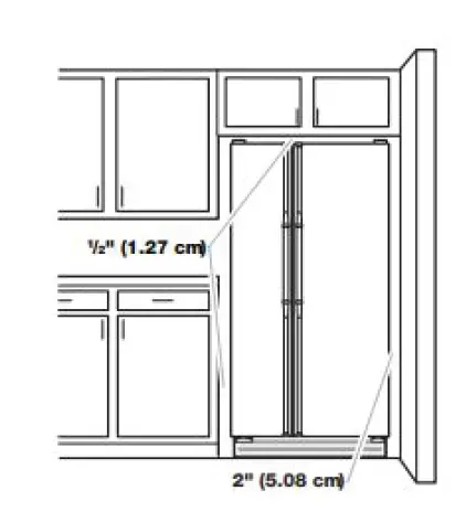JENNAIR JBSS42E22L00 42 Inch Stainless Steel Built-In Side-By-Side Refrigerator with External Ice And Water Dispenser fig 7