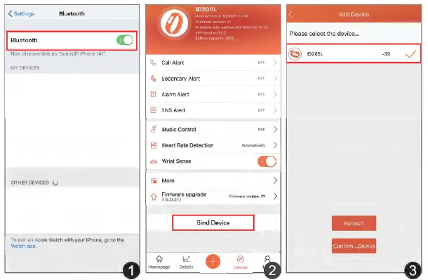 smart watch ID205L 15