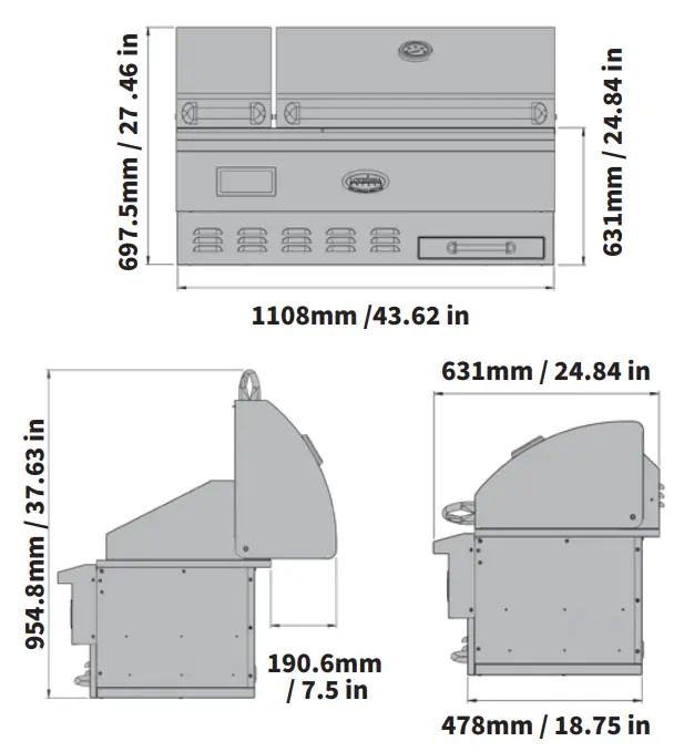 LOUISIANA LG Estate 860C Wood Pellet Grill - fig 2