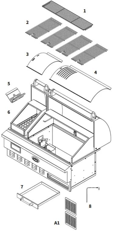 LOUISIANA LG Estate 860C Wood Pellet Grill - fig 3