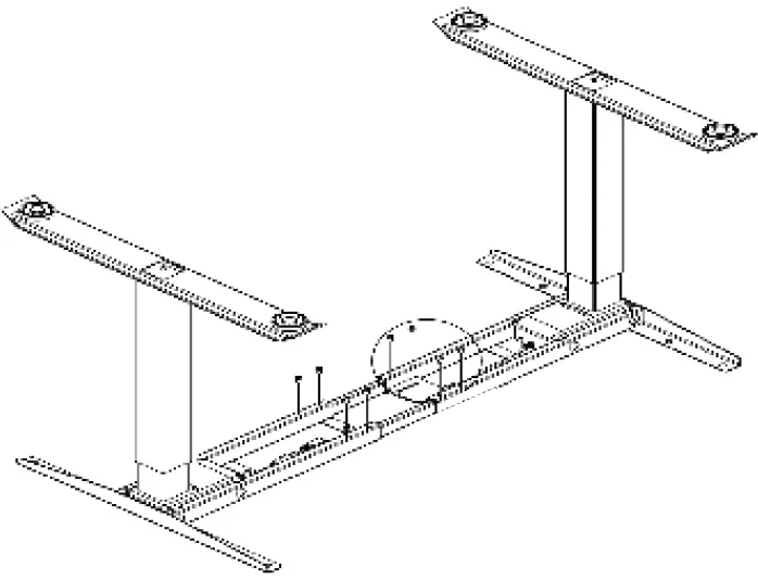 BMB E-MORE 2M2S 2M3S TQD Electrical Height Adjustable Desk 09