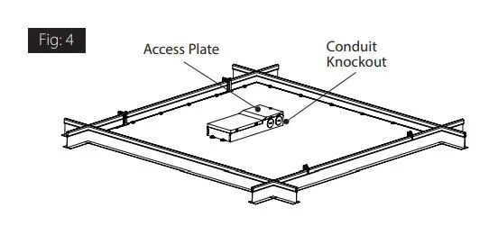 RAB SMKEZPAN1X4 Ezpan 1X4 Surface Mounting Kit - Figure 4