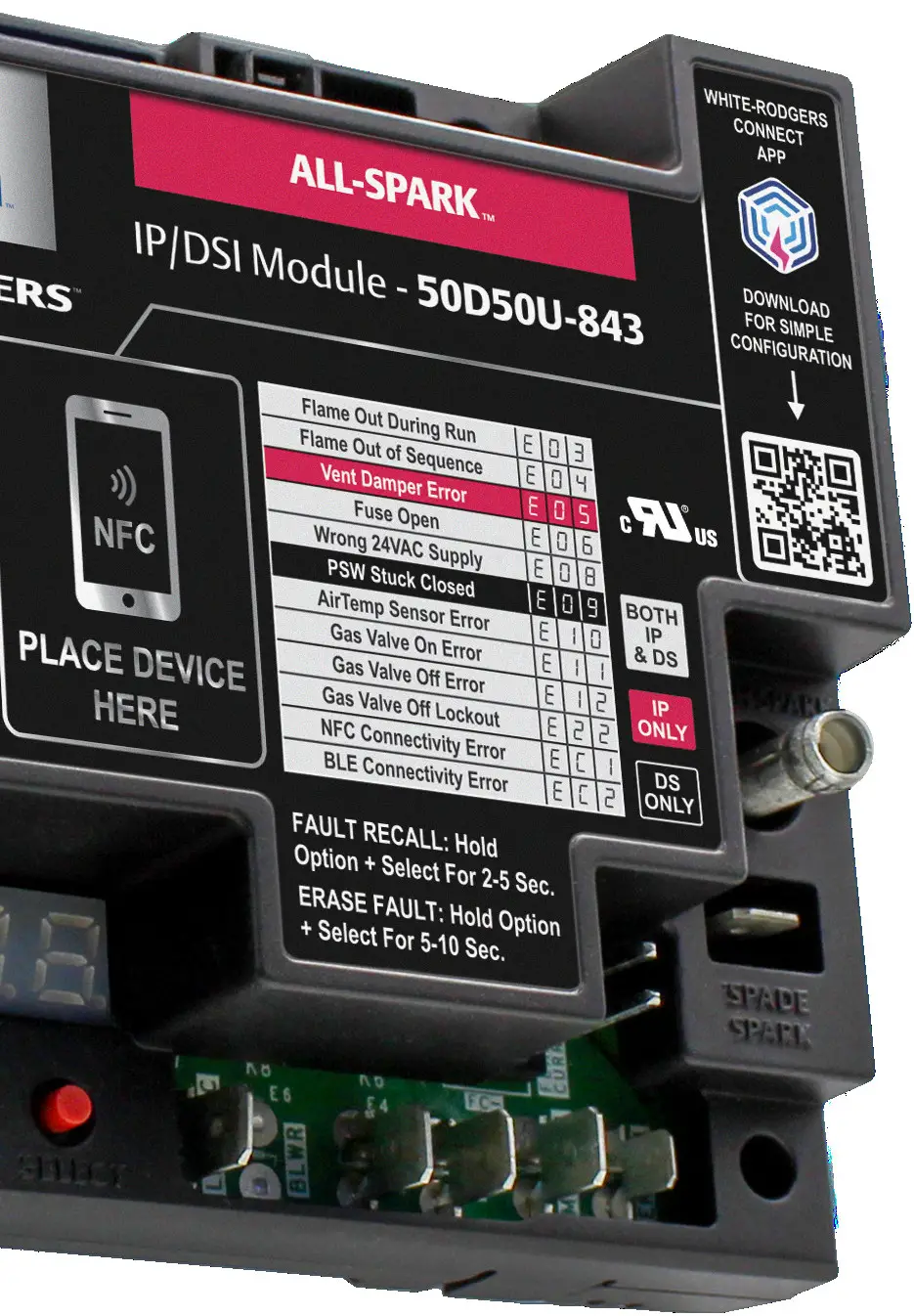 EMERSON 50D50U-843 Direct Spark Ignition Module - FIRE UP