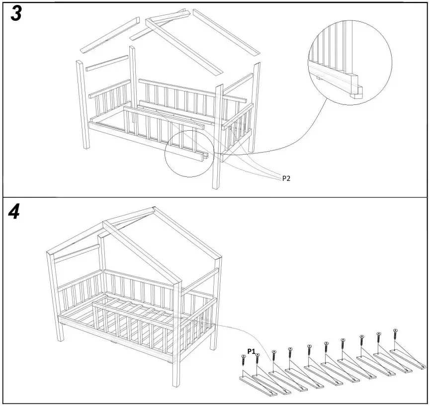 My Sweet Kids IRIS CABIN BED - Figure 2