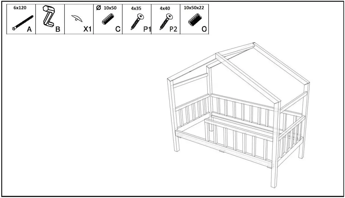 My Sweet Kids IRIS CABIN BED