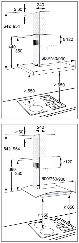 NEFF-D62BBC0N0B-60cm-Chimney-Cooker-Hood-FIG 7