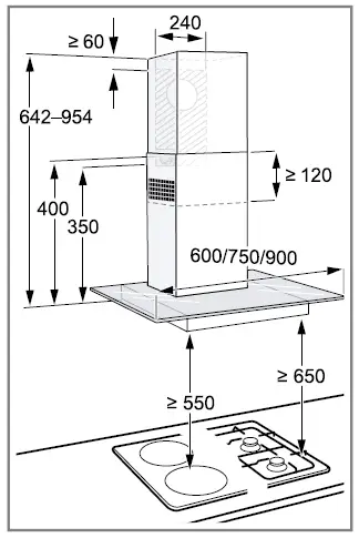 NEFF-D62BBC0N0B-60cm-Chimney-Cooker-Hood-FIG 8