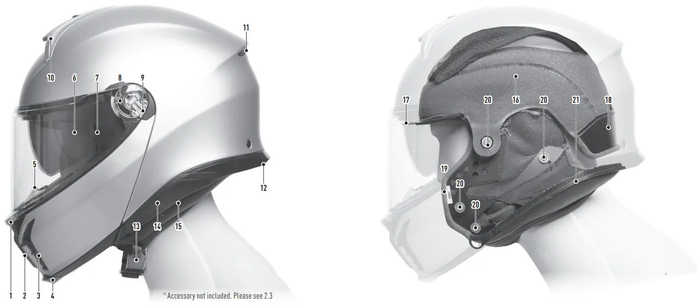 agv Tourmodular Helmet - Figure 2
