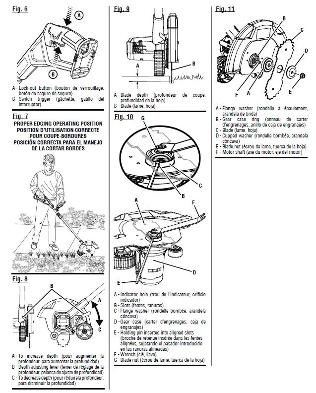 RYOBI P2300 18 Volt Edger 3