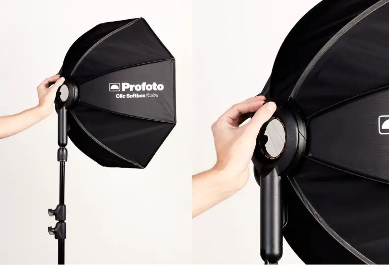 Profoto Clic Softbox Octa Soft and Flattering Light User Guide - The Clic Softbox Octa is just as easy to disassemble