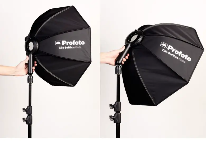 Profoto Clic Softbox Octa Soft and Flattering Light User Guide - When used on a stand