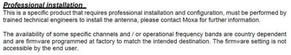 Professional Installation