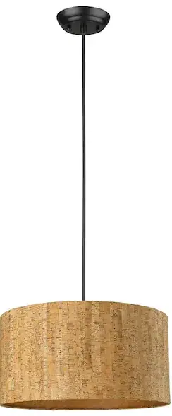 TREND TP30102 1-Light Matte Black Pendant