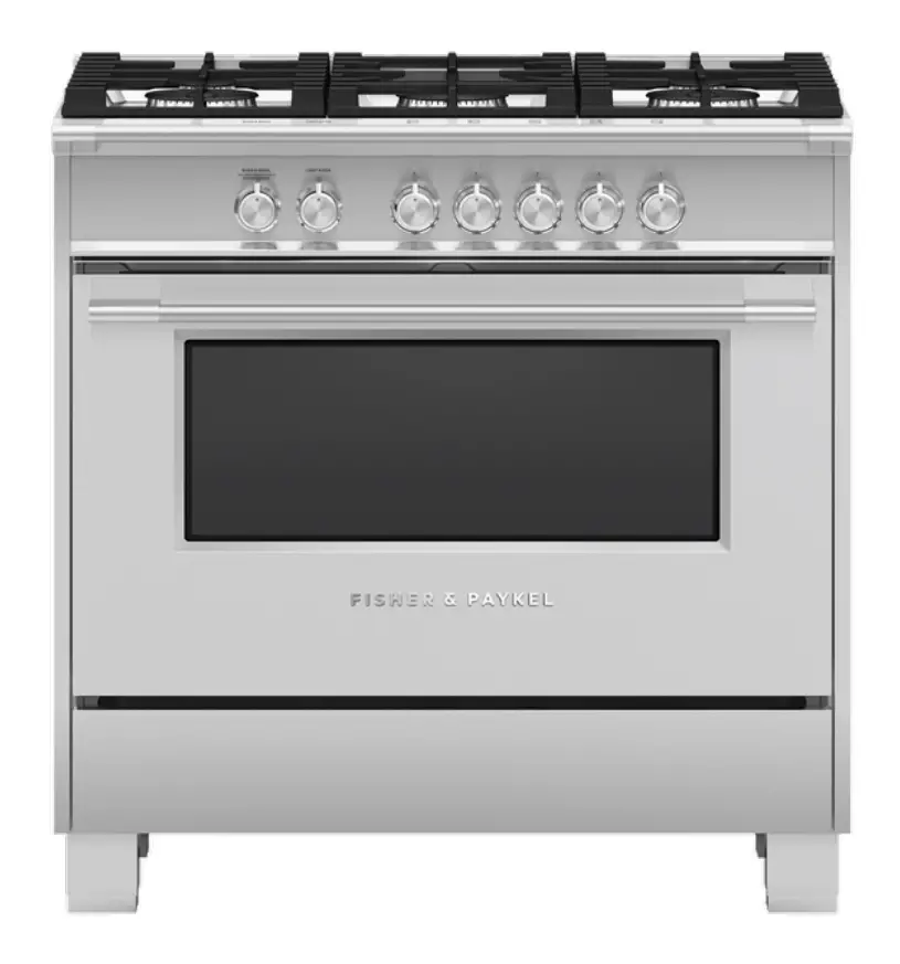 FISHER PAYKEL OR36SCG4X1 Gas Range, 36 Inch, 5 Burners
