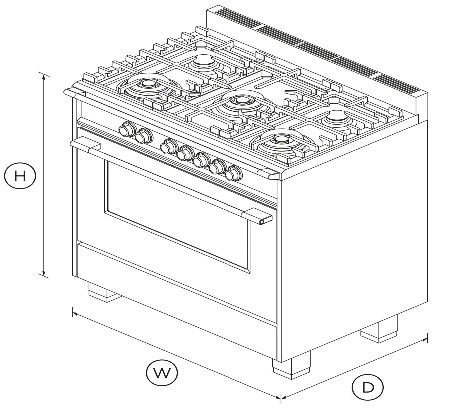 FISHER PAYKEL OR36SCG4X1 Gas Range, 36 Inch, 5 Burners Overview