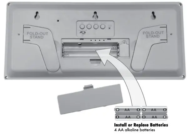AcuRite 75071T Intelli-Time Digital Clock - Install or Replace Batteries