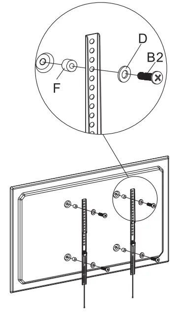 AV Link LPF800 Fixed TV Bracket - Fig 6
