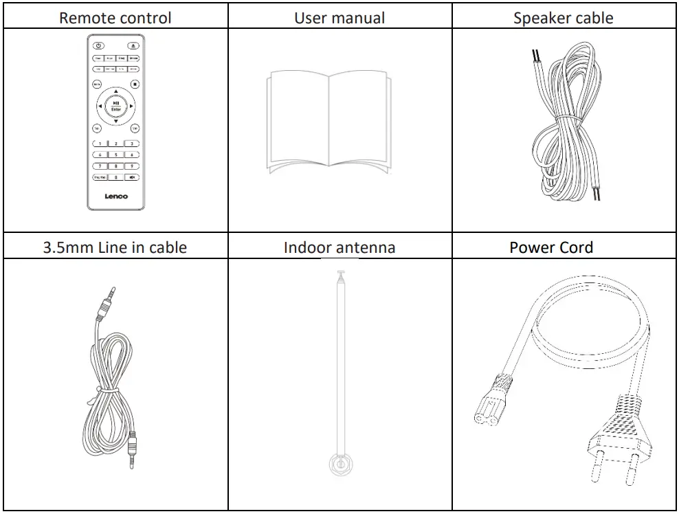 Lenco MC 175SI (V2) DAB FM Radio with CD Player USB and Bluetooth - fig
