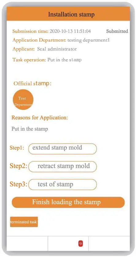 wilion HL-W580B Portable Stamp Controlling Machine Instruction Manual - Installation stamp
