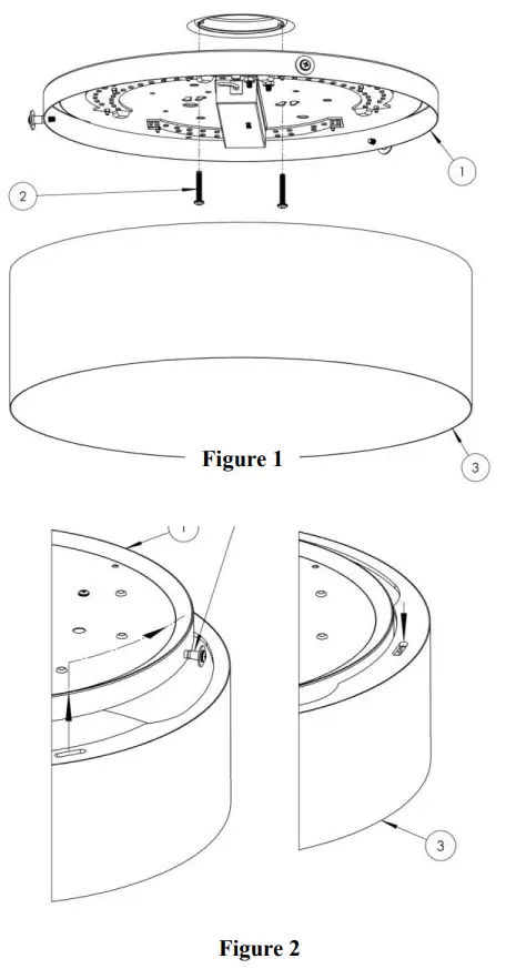 desertcart PKW-L-D Series LED Ceiling Fixture - fig