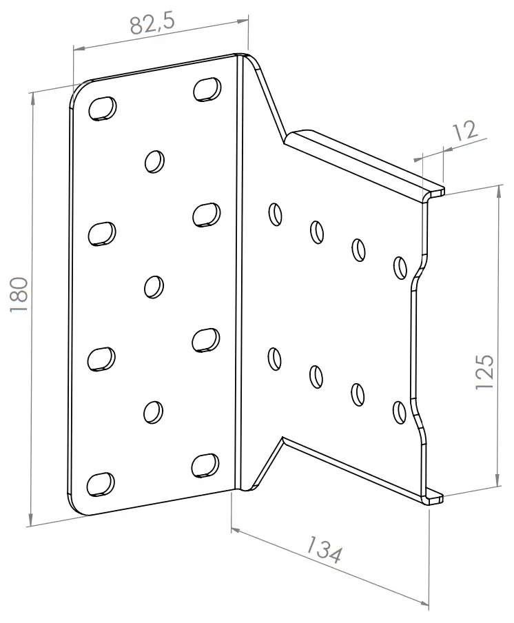 HAGOR 3223 Cps Single Rail Adapter For From Wall - fig 4