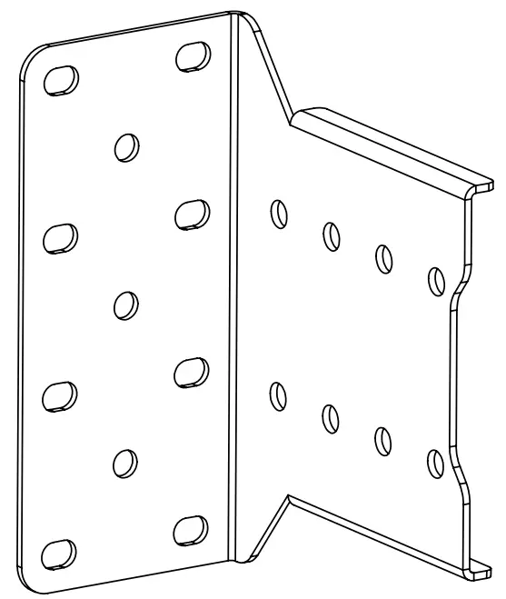 HAGOR 3223 Cps Single Rail Adapter For From Wall