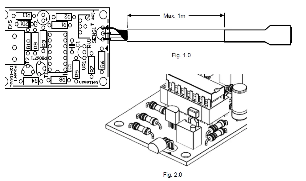 velleman K8067 Universal Temperature Sensor 20