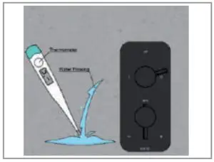 Re-open the cold-water supply